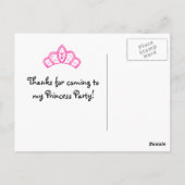 Hou Calm Pink Princess Song Party Briefkaart (Achterkant)
