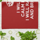 Hou Calm Raise Hell en Break Stuff Theedoek (Gevouwen)