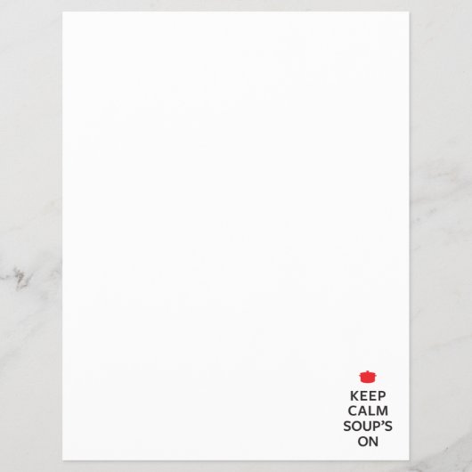 Hou Calm Soup aan Flyer (Voorkant)