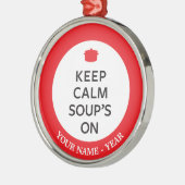 Hou Calm Soup aan Metalen Ornament (Links)