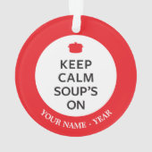 Hou Calm Soup aan Ornament (achterkant)