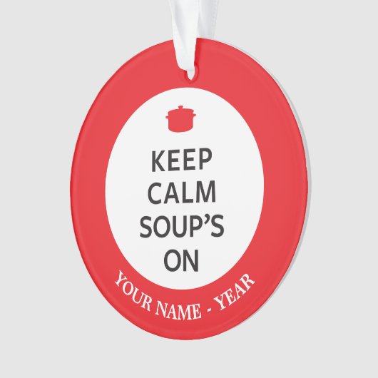 Hou Calm Soup aan Ornament (voorkant)