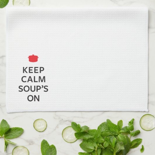 Hou Calm Soup aan Theedoek (Gevouwen)