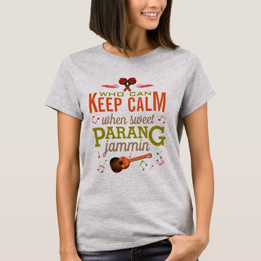 Hou Calm Sweet Parang Trini Kerstmis en Maracas T-shirt (Voorkant)