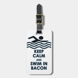 Hou Calm Swim in Bacon Bagagelabel