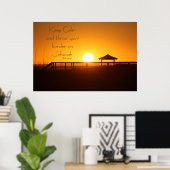 Hou Calm Throw Burden op Jehovah Poster (Thuiskantoor)