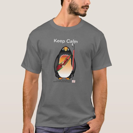 Hou Calm Thug Penguin Guard T-Shirt (Voorkant)