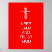 Hou Calm Trust God Poster (Voorkant)