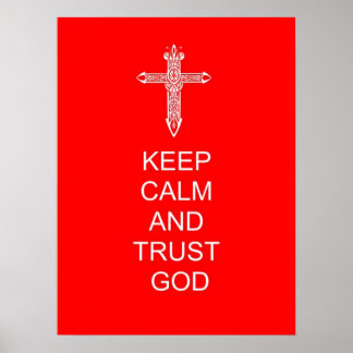 Hou Calm Trust God Poster