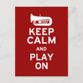 Hou Calm Tuba Briefkaart (Voorkant)