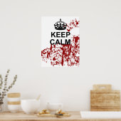 Hou Calm Zombie Apocalypse Poster (Keuken)