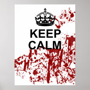 Hou Calm Zombie Apocalypse Poster