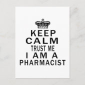 Hou Calm'n vertrouwen in mij dat ik apotheker ben. Briefkaart (Voorkant)