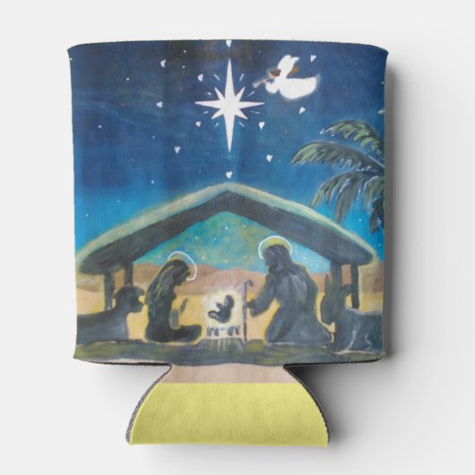 Hou Christus in de kerstDrink koelers Blikjeskoeler (Achterkant)