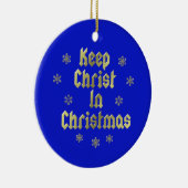 Hou Christus in kerstboomstam Ornament (Rechts)