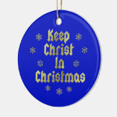Hou Christus in kerstboomstam Ornament (Links)
