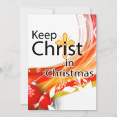 Hou Christus in Kerstmis, Swirl. Kaart (Voorkant)