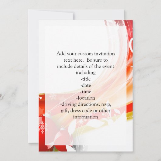 Hou Christus in Kerstmis, Swirl. Kaart (Achterkant)