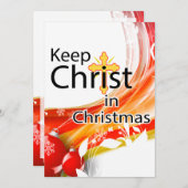 Hou Christus in Kerstmis, Swirl. Kaart (Voorkant / Achterkant)