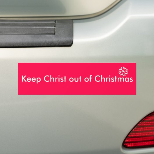 Hou Christus uit Kerstmis Bumpersticker (Op auto)