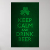 Hou de Afdruk kalm en Drink Poster (Voorkant)