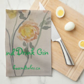 Hou de handdoek van de Gin-theek kalm en Drink (Quarter Fold)