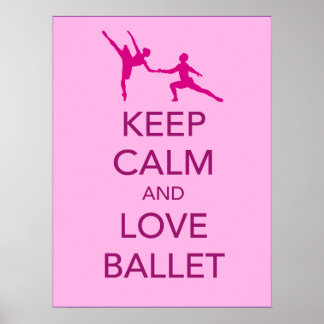 Hou de kleine ballet en de liefdesballet afdrukken poster