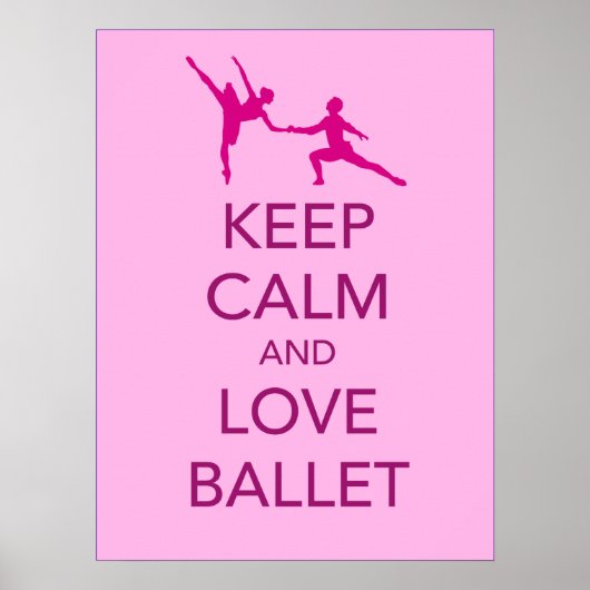 Hou de kleine ballet en de liefdesballet afdrukken poster (Voorkant)