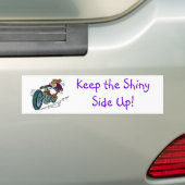 Hou de kleine kant omhoog! bumpersticker (Op auto)