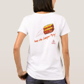 Hou de Lasagna Flying Women's T-Shirt (Achterkant)