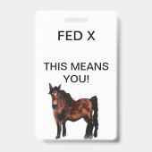 HOU DE POORT DICHT! BADGE (Achterkant)