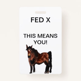 HOU DE POORT DICHT! BADGE