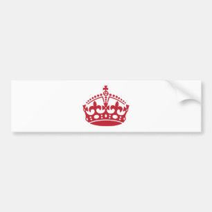 Hou de rode kruis rustig bumpersticker