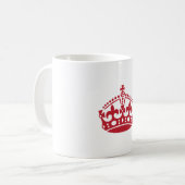 Hou de rode kruis rustig koffiemok (Voorkant links)