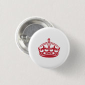 Hou de rode kruis rustig ronde button 3,2 cm (Voorkant /achterkant)