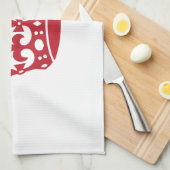 Hou de rode kruis rustig theedoek (Quarter Fold)