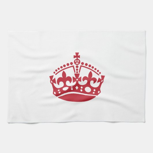 Hou de rode kruis rustig theedoek (Horizontaal)