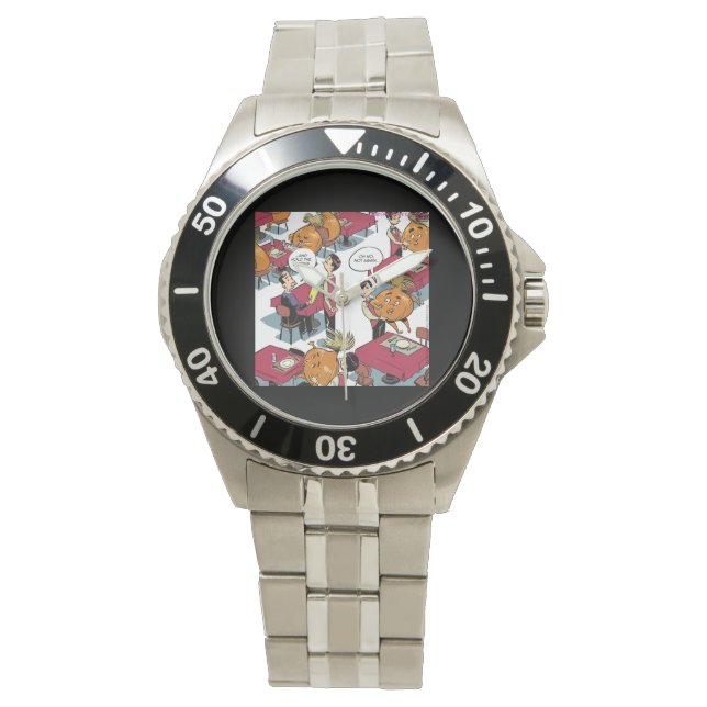 Hou de Uien Grappig RVS Horloge (Voorkant)