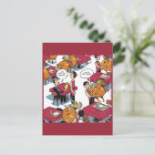 Hou de uien vast, alsjeblieft grappige vrienden briefkaart (Staand voorkant)