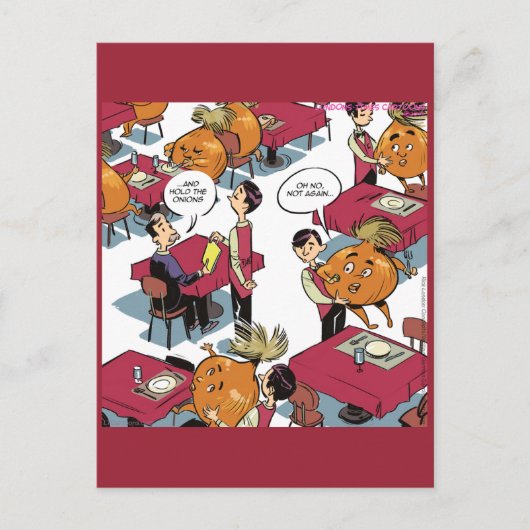 Hou de uien vast, alsjeblieft grappige vrienden briefkaart (Voorkant)