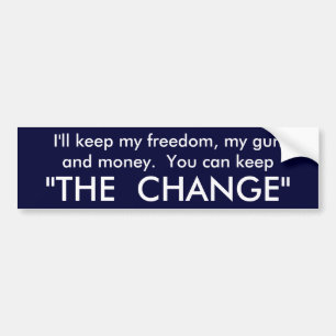 Hou de verandering! bumpersticker