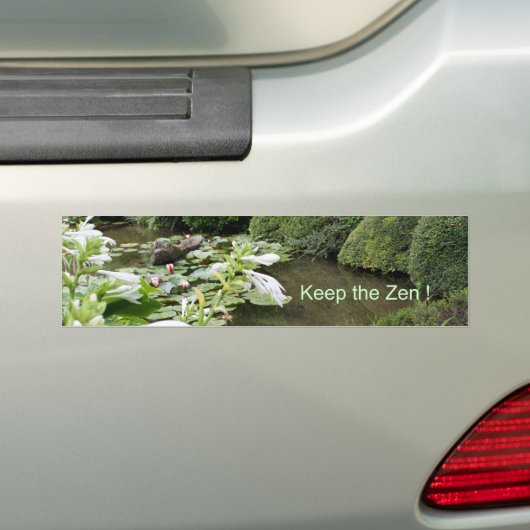 Hou de Zen. Bumpersticker (Op auto)