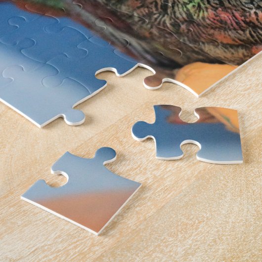 Hou deze kalkoen niet op de kop! legpuzzel (Zijkant)