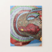 Hou deze kalkoen niet op de kop! legpuzzel (Verticaal)