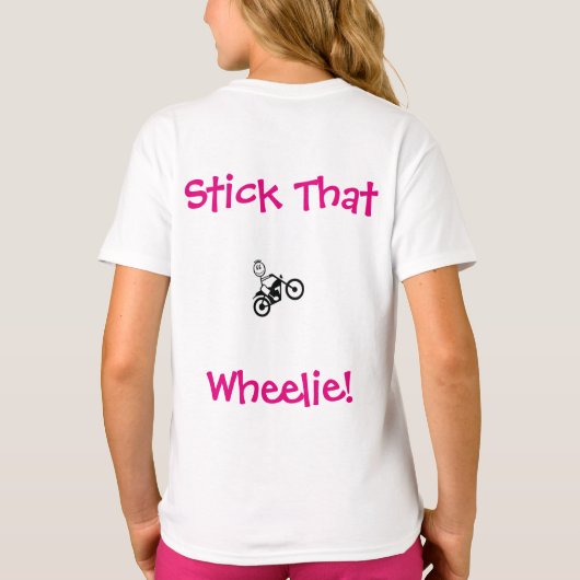Hou die Wheelie vast. Geraveld T-shirt (Achterkant)
