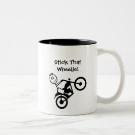 Hou die Wheelie vast. Mok