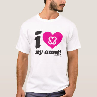 Hou een borst "Ik hou van mijn tante" T-shirt