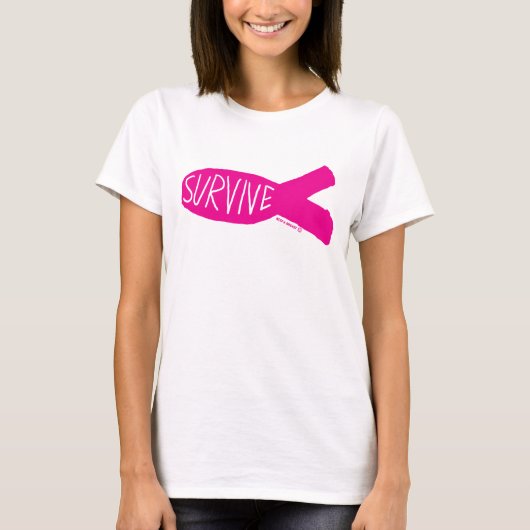Hou een borst "Survive" T-shirt (Voorkant)