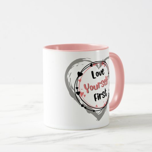 Hou eerst van jezelf BFTG Mok (Voorkant rechts)