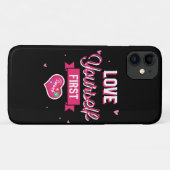 Hou eerst van jezelf Case-Mate iPhone case (Achterkant (horizontaal))
